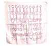 Auth HERMES Petit Carre 40 Scarf Handkerchief "MORS & FILETS" Silk Pink J9699