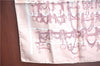 Auth HERMES Petit Carre 40 Scarf Handkerchief "MORS & FILETS" Silk Pink J9699