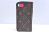 Authentic Louis Vuitton Monogram Folio Iphone 7 8 Case Pink M61906 LV J9700