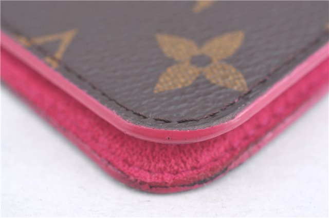 Authentic Louis Vuitton Monogram Folio Iphone 7 8 Case Pink M61906 LV J9700