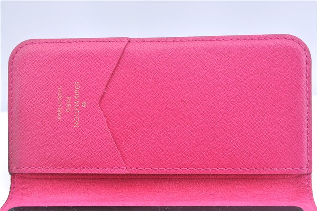 Authentic Louis Vuitton Monogram Folio Iphone 7 8 Case Pink M61906 LV J9700