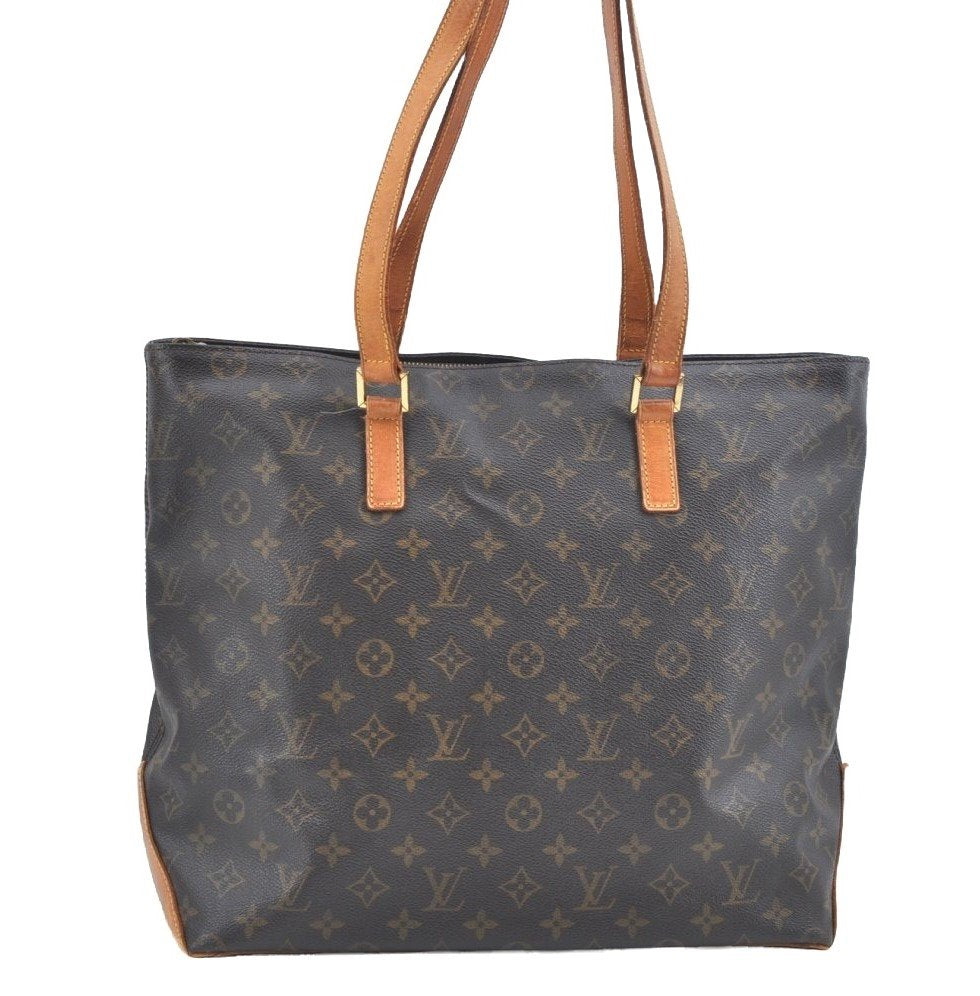 Authentic Louis Vuitton Monogram Cabas Mezzo Shoulder Tote Bag M51151 LV K0173