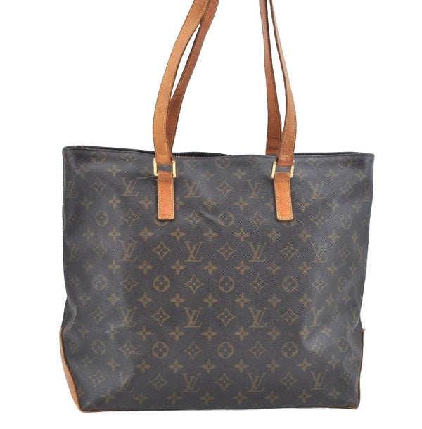 Authentic Louis Vuitton Monogram Cabas Mezzo Shoulder Tote Bag M51151 LV K0173