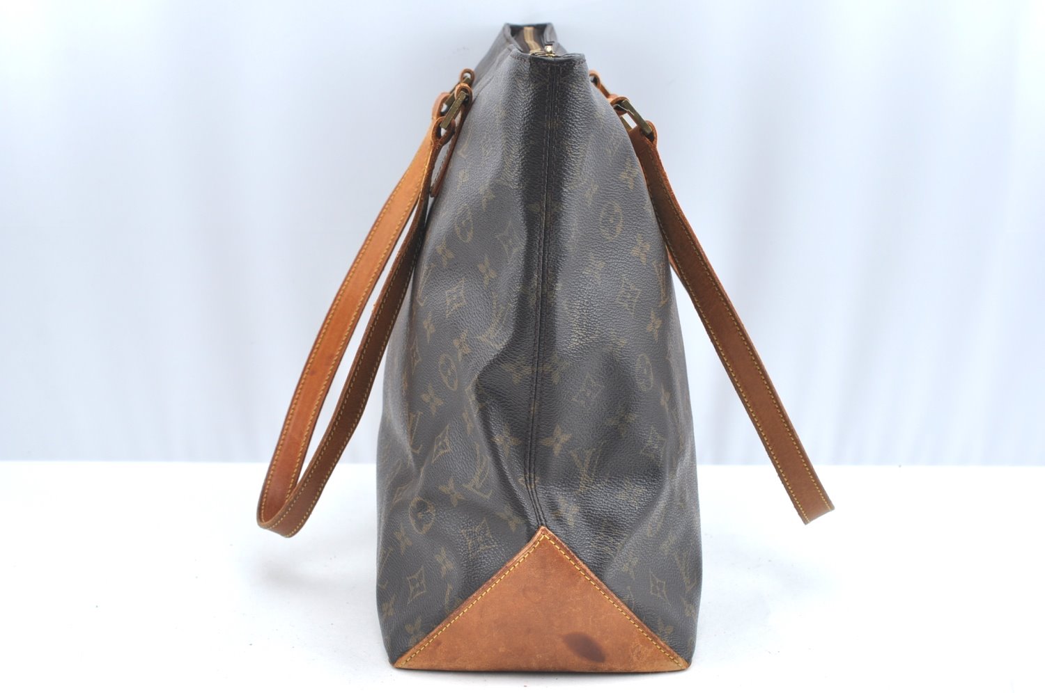 Authentic Louis Vuitton Monogram Cabas Mezzo Shoulder Tote Bag M51151 LV K0173
