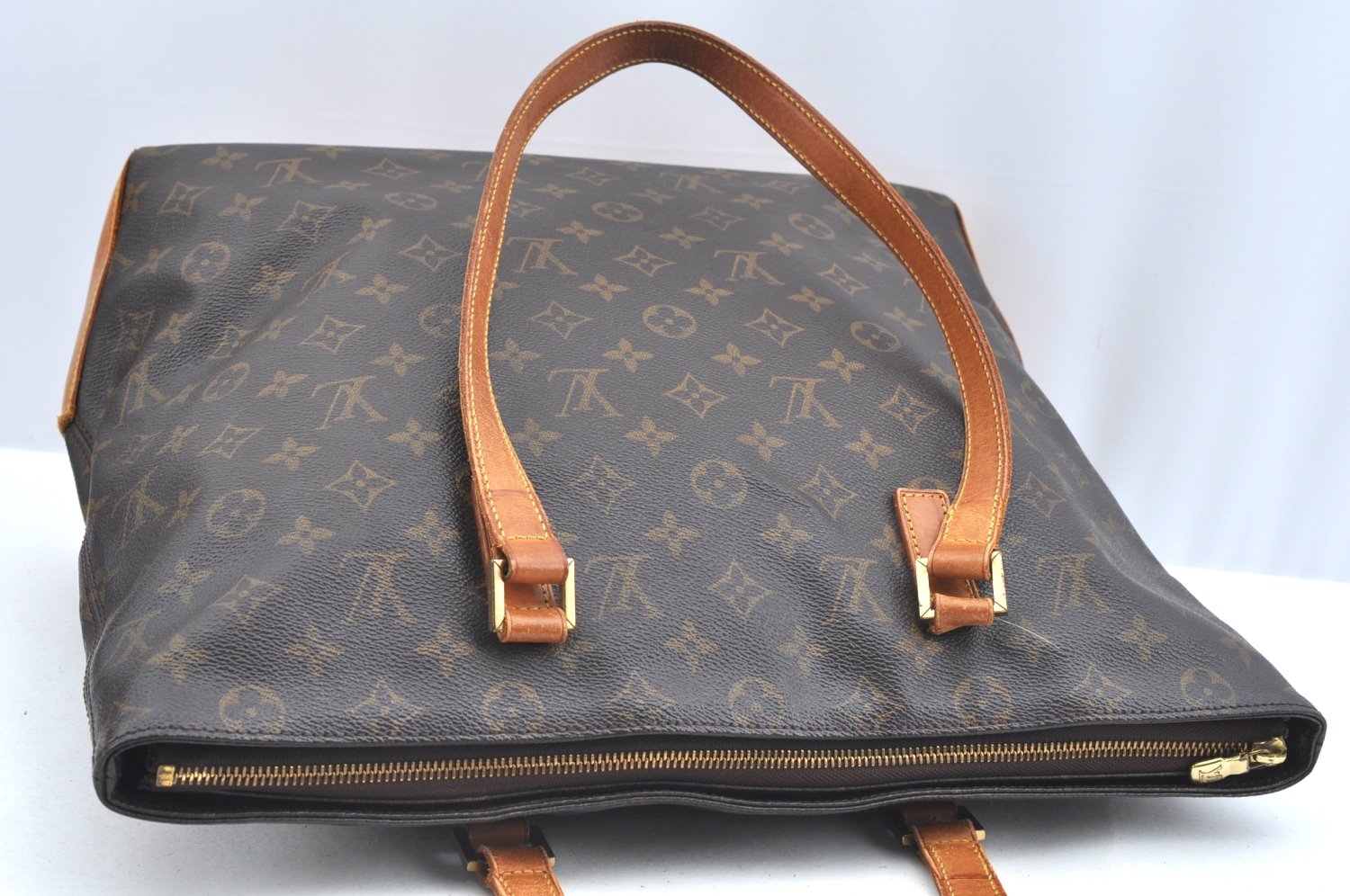 Authentic Louis Vuitton Monogram Cabas Mezzo Shoulder Tote Bag M51151 LV K0173