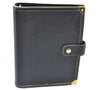 Authentic Louis Vuitton Suhali Agenda MM Notebook Cover Black R20884 LV K0289