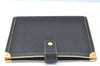 Authentic Louis Vuitton Suhali Agenda MM Notebook Cover Black R20884 LV K0289