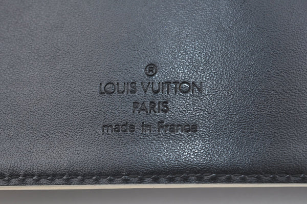 Authentic Louis Vuitton Suhali Agenda MM Notebook Cover Black R20884 LV K0289