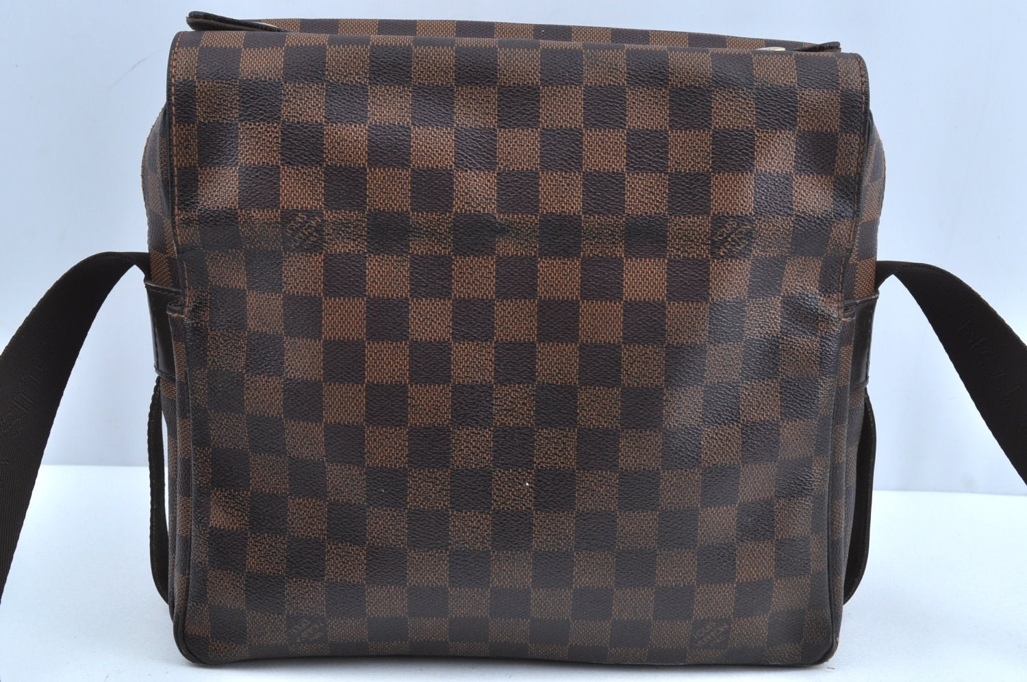 Authentic Louis Vuitton Damier Naviglio Shoulder Cross Body Bag N45255 LV K0414
