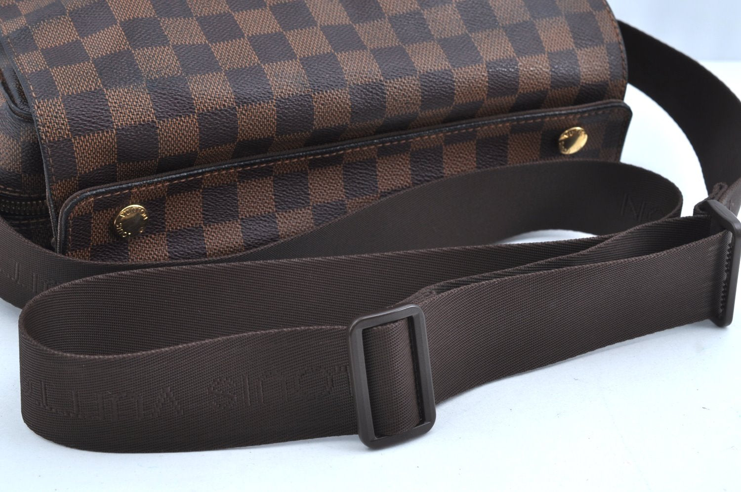 Authentic Louis Vuitton Damier Naviglio Shoulder Cross Body Bag N45255 LV K0414