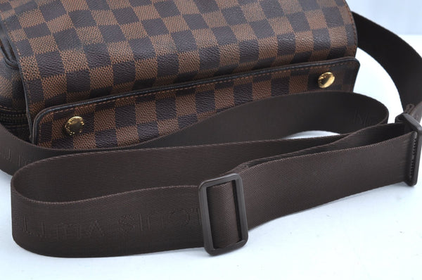 Authentic Louis Vuitton Damier Naviglio Shoulder Cross Body Bag N45255 LV K0414