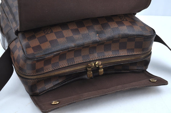 Authentic Louis Vuitton Damier Naviglio Shoulder Cross Body Bag N45255 LV K0414