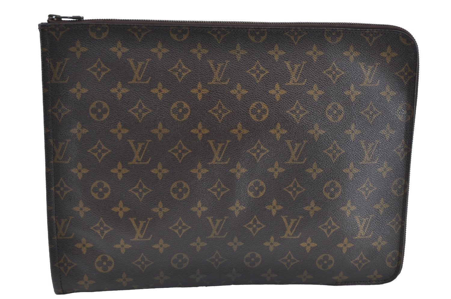 Authentic Louis Vuitton Monogram Poche Documents Document Case M53400 LV K0737