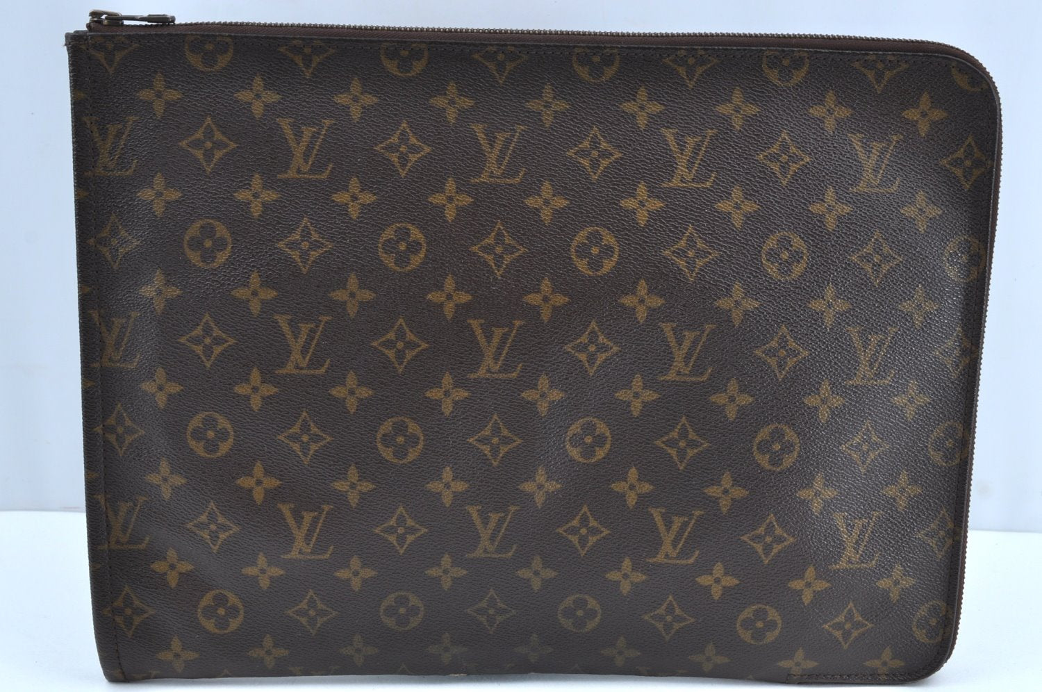 Authentic Louis Vuitton Monogram Poche Documents Document Case M53400 LV K0737