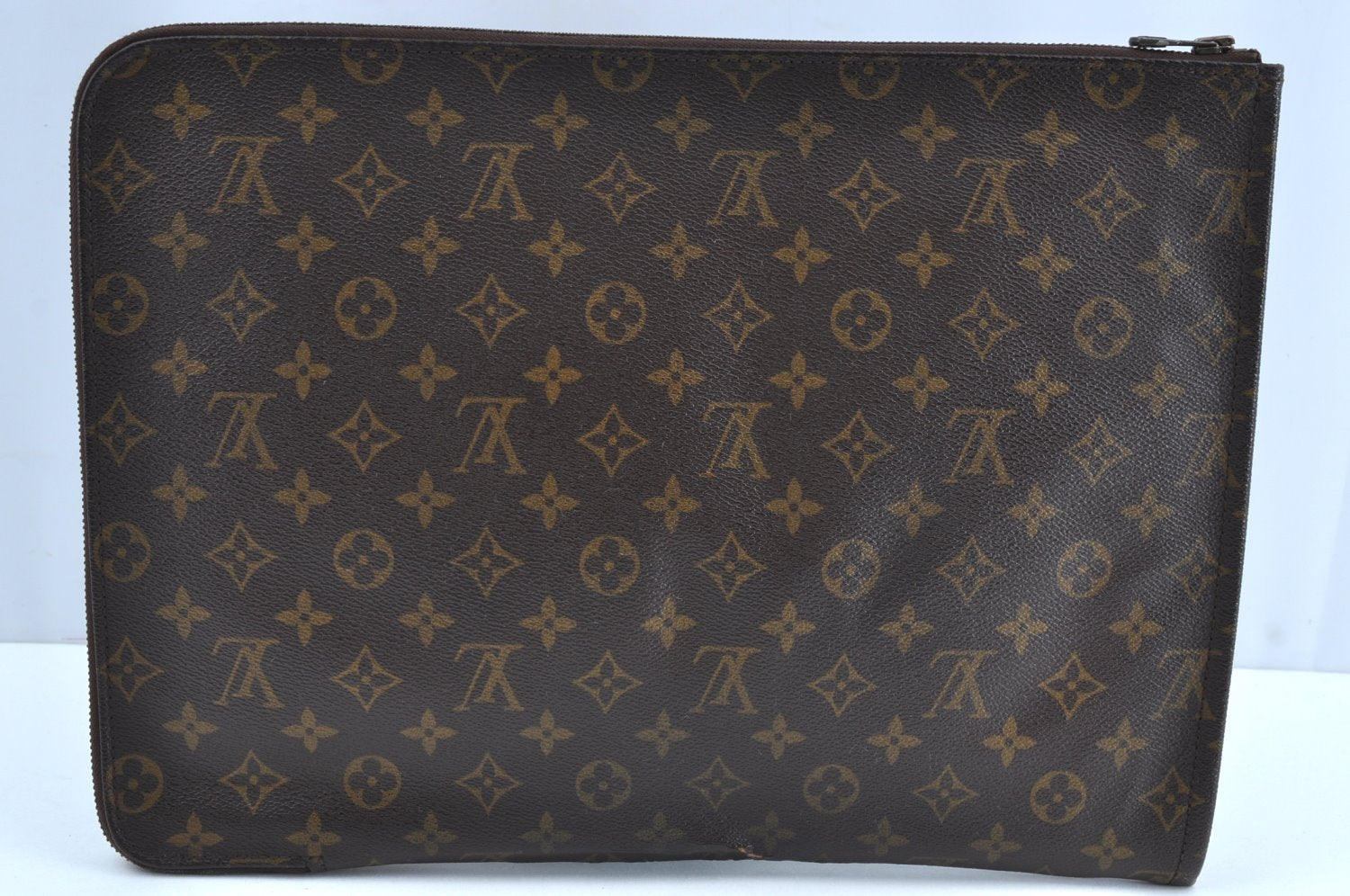 Authentic Louis Vuitton Monogram Poche Documents Document Case M53400 LV K0737