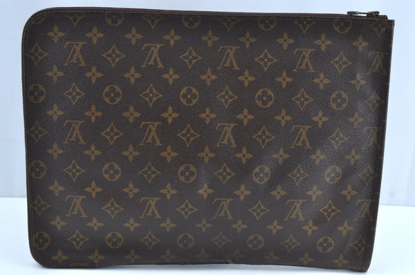 Authentic Louis Vuitton Monogram Poche Documents Document Case M53400 LV K0737