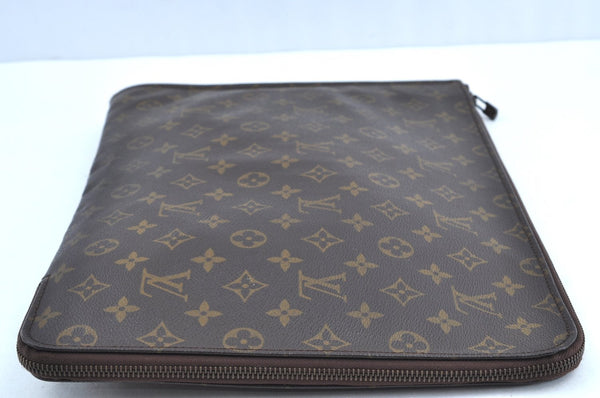 Authentic Louis Vuitton Monogram Poche Documents Document Case M53400 LV K0737
