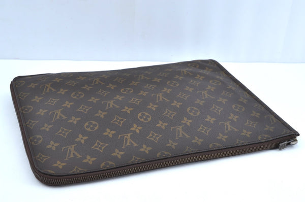 Authentic Louis Vuitton Monogram Poche Documents Document Case M53400 LV K0737