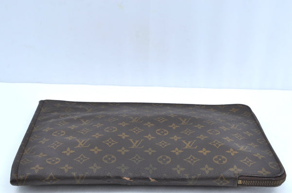 Authentic Louis Vuitton Monogram Poche Documents Document Case M53400 LV K0737
