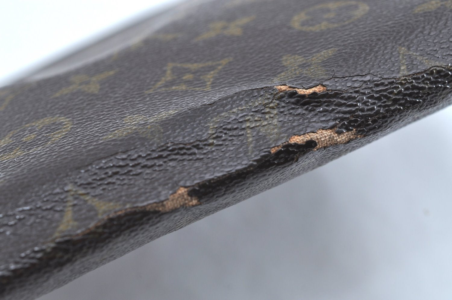 Authentic Louis Vuitton Monogram Poche Documents Document Case M53400 LV K0737