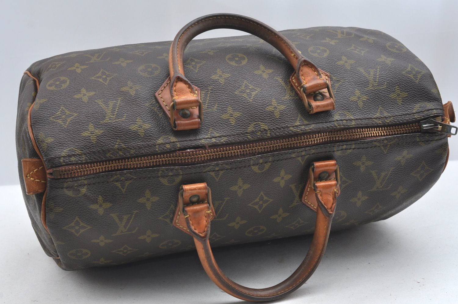 Authentic Louis Vuitton Monogram Speedy 35 Hand Boston Bag Old Model LV K0743