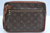 Auth Louis Vuitton Monogram Pochette Sport Clutch Hand Bag Old Model LV K0754