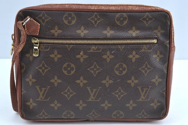 Auth Louis Vuitton Monogram Pochette Sport Clutch Hand Bag Old Model LV K0754