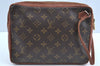 Auth Louis Vuitton Monogram Pochette Sport Clutch Hand Bag Old Model LV K0754