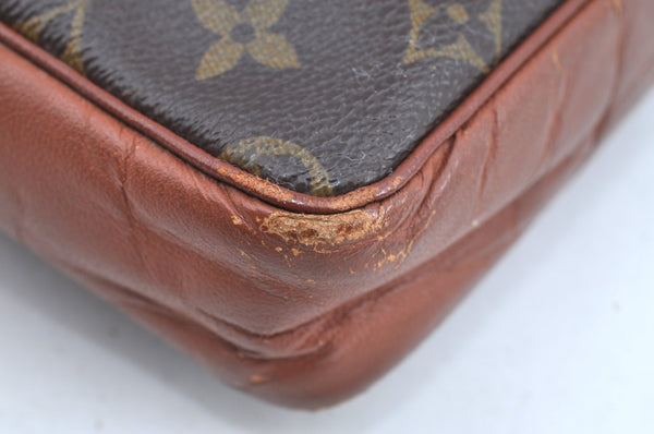 Auth Louis Vuitton Monogram Pochette Sport Clutch Hand Bag Old Model LV K0754