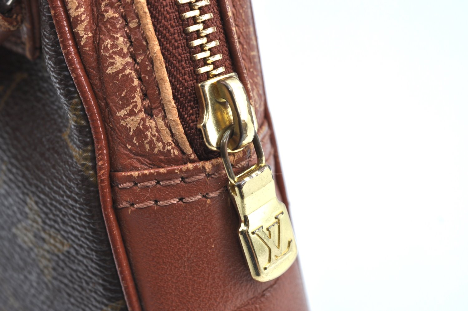 Auth Louis Vuitton Monogram Pochette Sport Clutch Hand Bag Old Model LV K0754