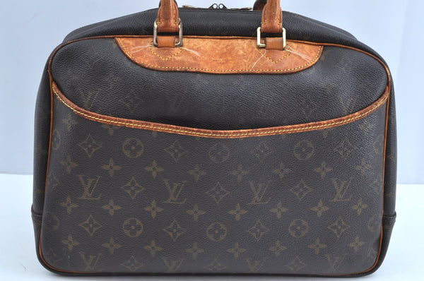 Authentic Louis Vuitton Monogram Deauville Hand Bag M47270 LV Junk K0767