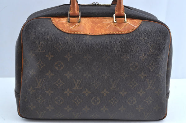 Authentic Louis Vuitton Monogram Deauville Hand Bag M47270 LV Junk K0767