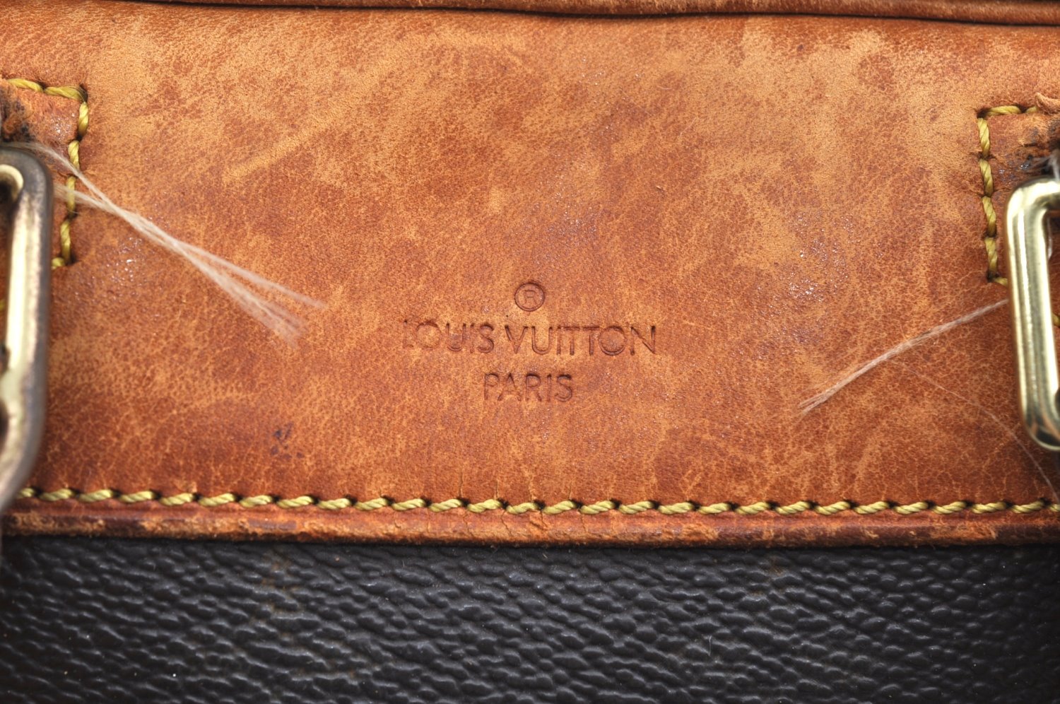 Authentic Louis Vuitton Monogram Deauville Hand Bag M47270 LV Junk K0767