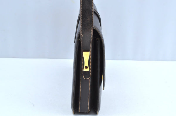 Authentic GUCCI Shoulder Hand Bag Purse Leather Brown K0908