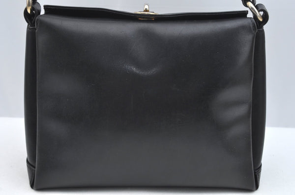 Authentic GUCCI Shoulder Hand Bag Purse Leather Black K0928