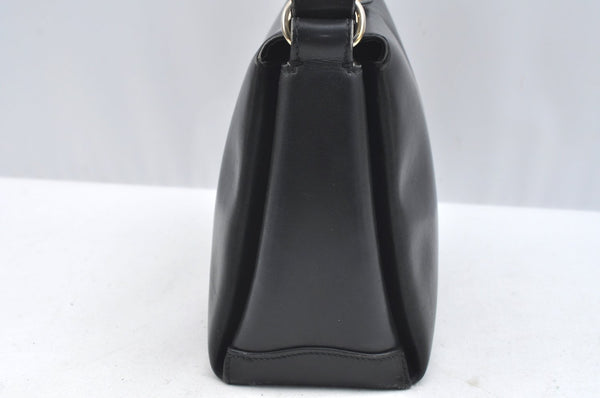 Authentic GUCCI Shoulder Hand Bag Purse Leather Black K0928