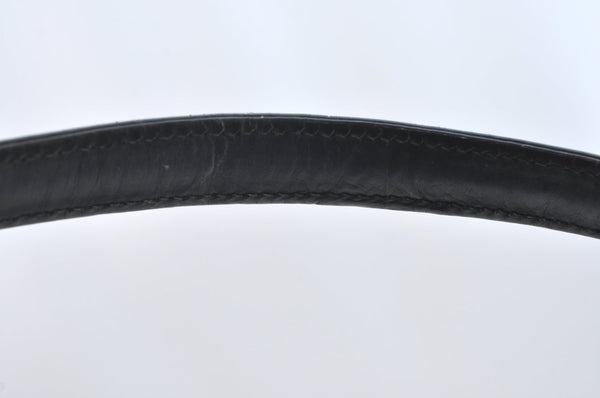 Authentic GUCCI Shoulder Hand Bag Purse Leather Black K0928