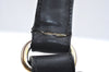 Authentic GUCCI Shoulder Hand Bag Purse Leather Black K0928