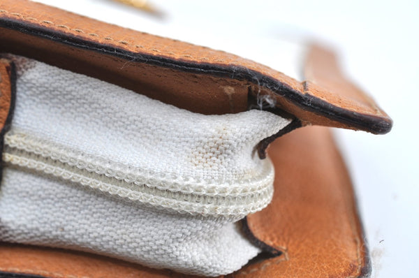 Authentic GUCCI GG Plus Clutch Hand Bag Purse PVC Leather White Brown Junk K0955