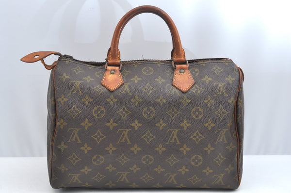 Authentic Louis Vuitton Monogram Speedy 30 Hand Boston Bag Old Modedl LV K0964