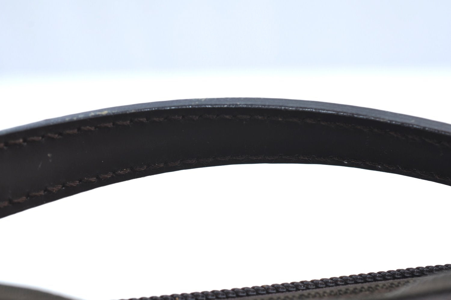 Authentic GUCCI Hand Bag Purse Nylon Leather Khaki Green Brown Junk K0986