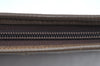 Authentic FENDI Zucchino Clutch Hand Bag Purse PVC Leather Brown K0987
