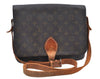 Auth Louis Vuitton Monogram Cartouchiere GM Shoulder Cross Bag Old Model K0992