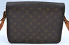 Auth Louis Vuitton Monogram Cartouchiere GM Shoulder Cross Bag Old Model K0992