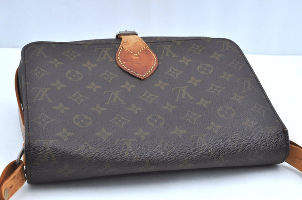 Auth Louis Vuitton Monogram Cartouchiere GM Shoulder Cross Bag Old Model K0992