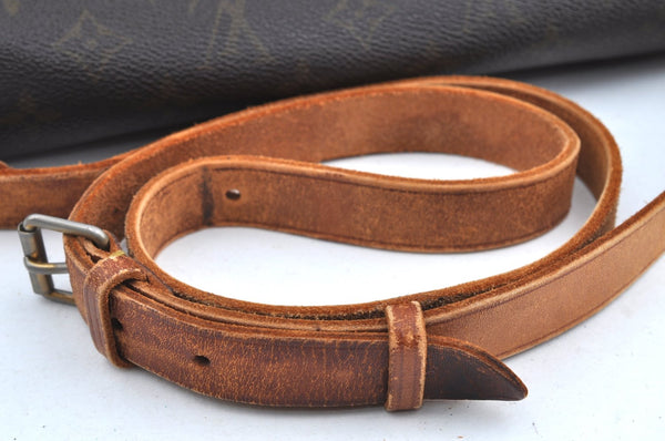 Auth Louis Vuitton Monogram Cartouchiere GM Shoulder Cross Bag Old Model K0992