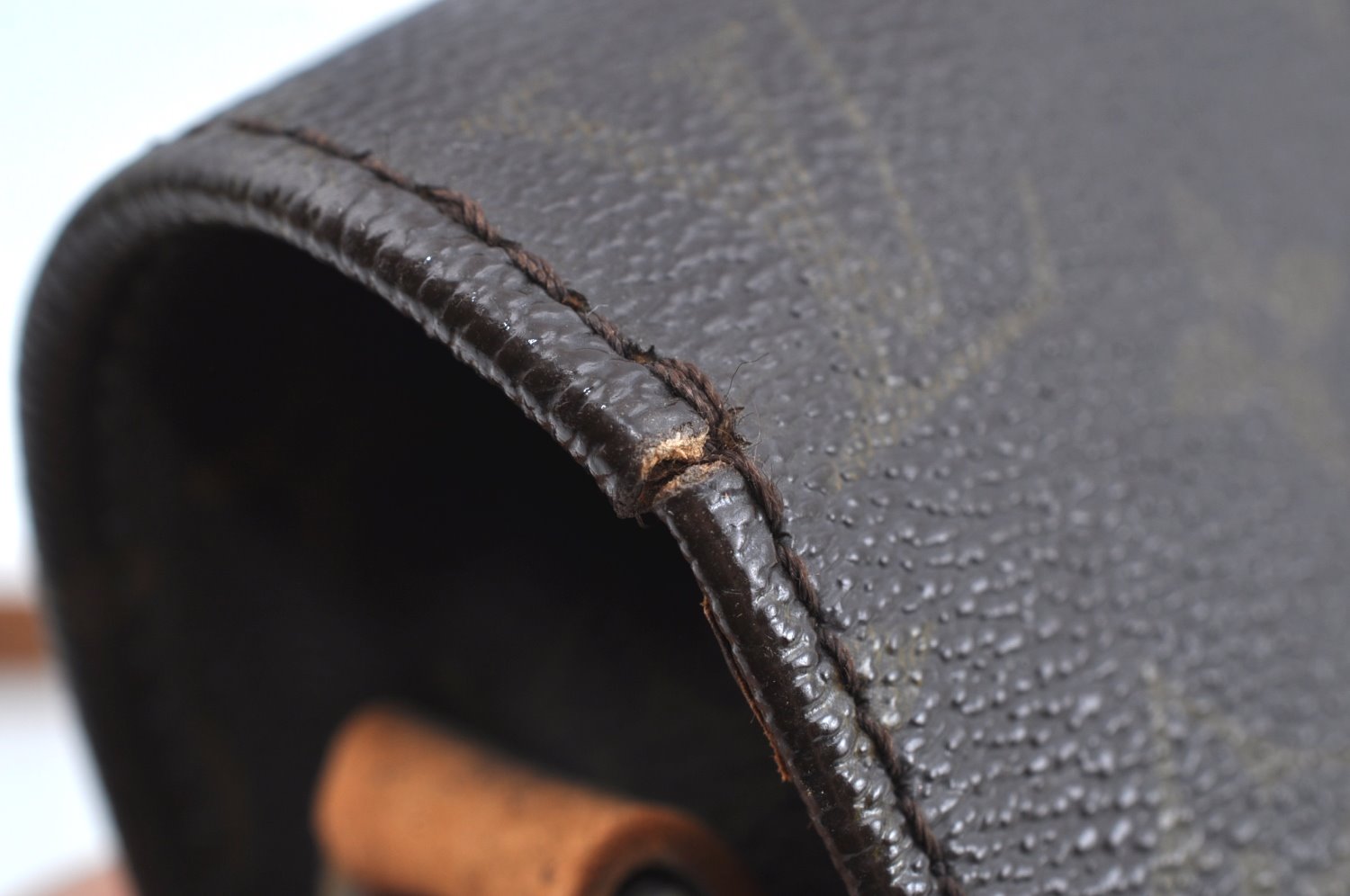 Auth Louis Vuitton Monogram Cartouchiere GM Shoulder Cross Bag Old Model K0992