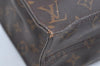 Authentic Louis Vuitton Monogram Sac Plat Hand Tote Bag M51140 LV Junk K1027