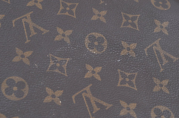 Authentic Louis Vuitton Monogram Sac Plat Hand Tote Bag M51140 LV Junk K1027