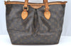 Authentic Louis Vuitton Monogram Palermo PM Shoulder Tote Bag M40145 LV K1030